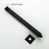 Kibi Cube 16 Wall Mounted Shower Arm - Matte Black SA1602MB